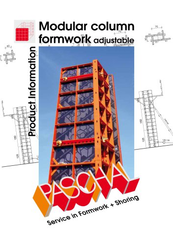 Modular column formwork adjustable