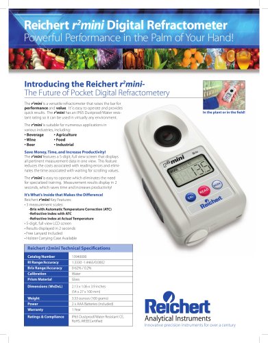 r2mini digital refractometer