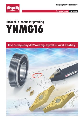 Indexable inserts for profiling   YNMG16 Type