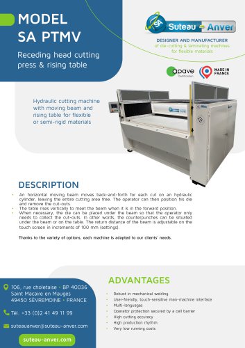 Product sheet &ndash; SA PTMV FR