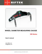 Wheel Diameter Measuring Gauge, IDK Series Manual