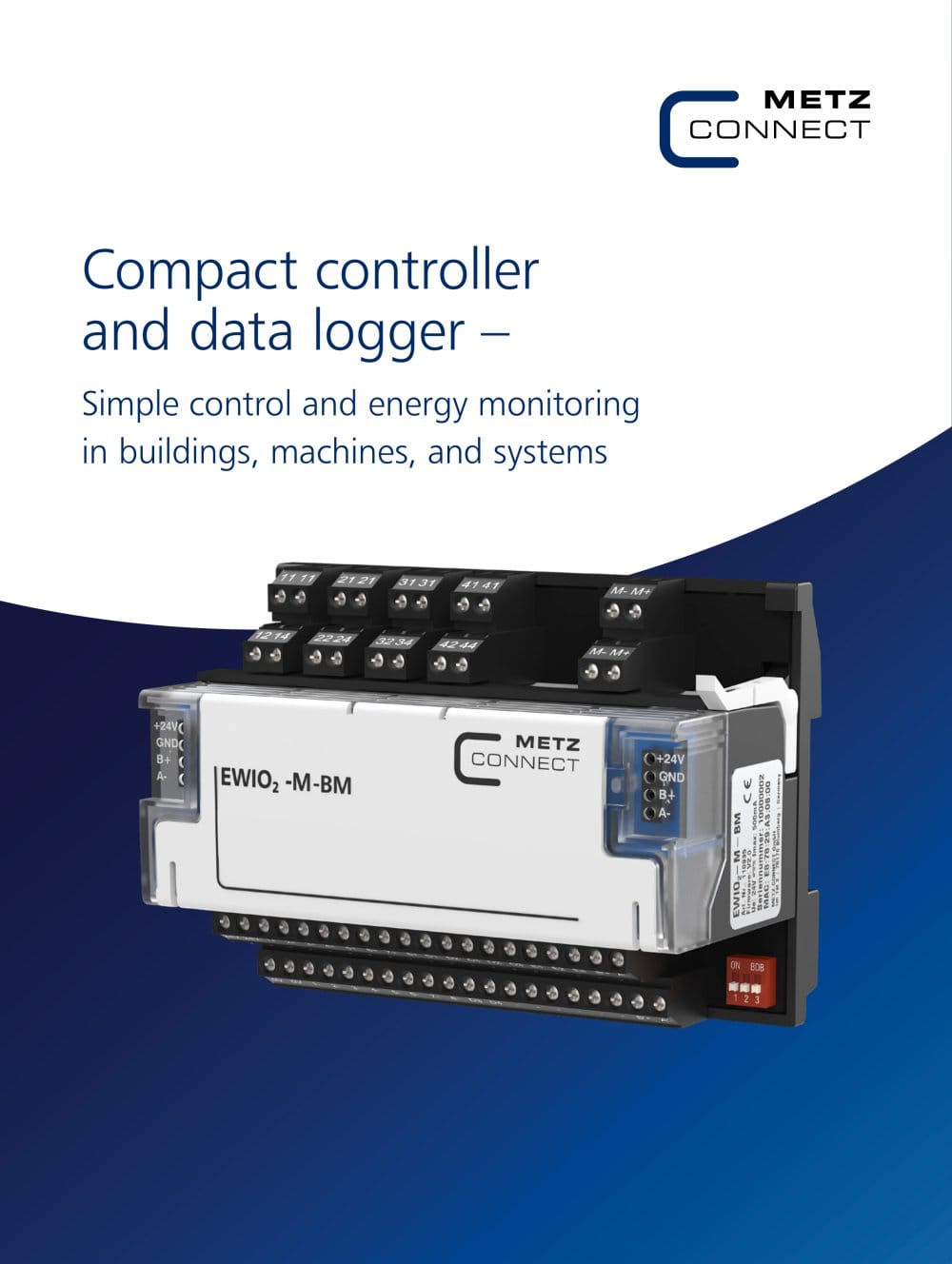 Compact controller and data logger &ndash; Simple control and energy monitoring in buildings, machines, and systems - METZ CONNECT