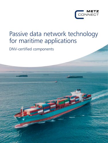 Passive data network technology for maritime applications