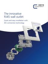 The innovative RJ45 wall outlet – Quick and easy installation with IDC connection technology