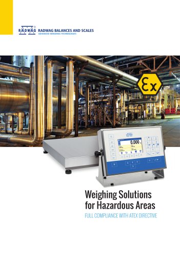 Weighing solutions for hazardous areas