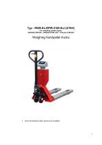 Weighing handpallet trucks