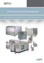 APV Rannie and Gaulin Homogenisers