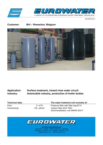 DEMINERALIZATION PLANTS