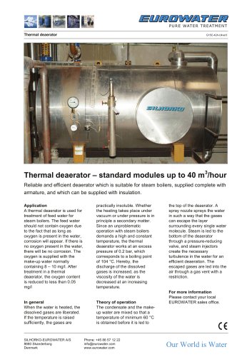 Thermal deaerator