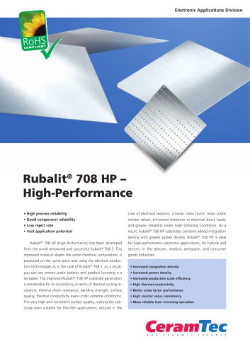 Rubalit® 708 HP ? High-Performance