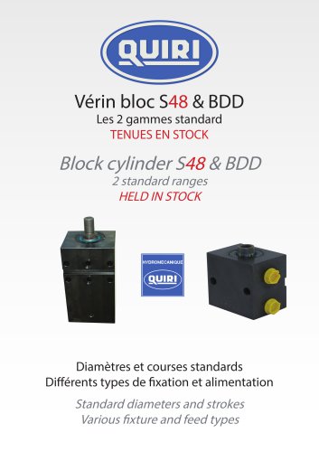 Vérin bloc S48 & BDD