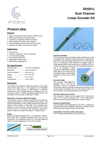 2021 ID4501L Dual Channel Linear Encoder Kit