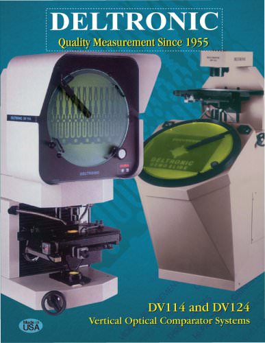 DV114andDV124 Vertical Optical Comparator Systems