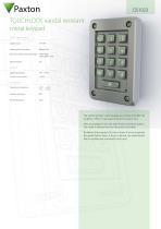 DS1023 TOUCHLOCK vandal resistant metal keypad