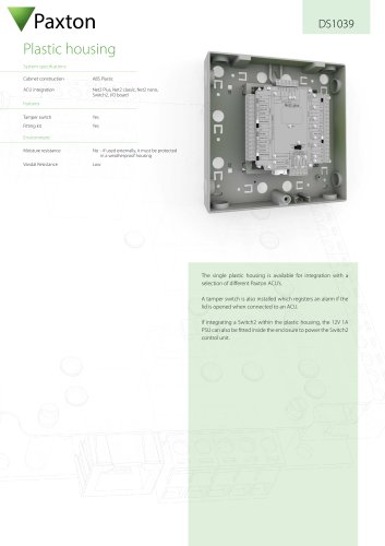 DS1039 Plastic housing