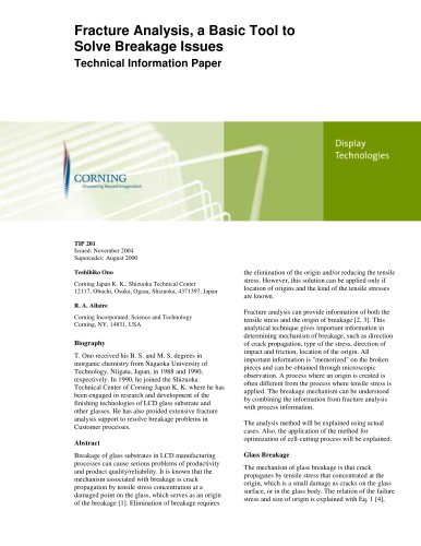 Fracture Analysis, a Basic Tool to Solve Breakage Issues (Part I)