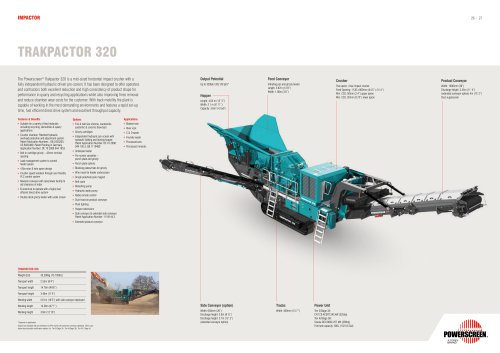 Powerscreen Trackpactor 320 Crusher Brochure