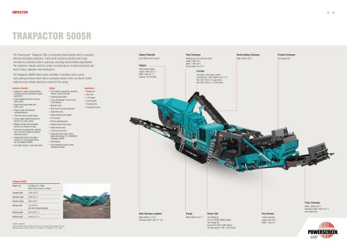 Powerscreen Trakpactor 500SR Crushing