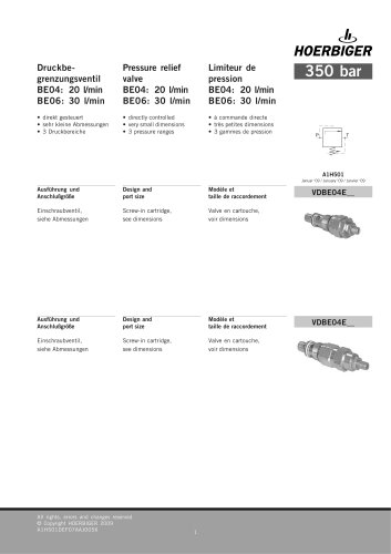 Pressure valves