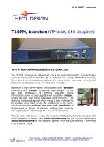 T107 Rubidium GPS NTP primary clock
