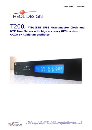 T200 Precision Time Protocol, IEEE1588