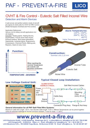 LICO PAF - Overheat switching wire system