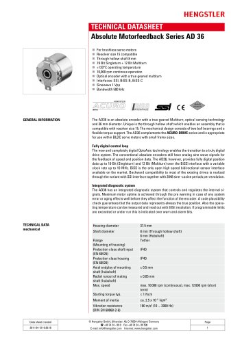 Absolute Motorfeedback Series AD 36