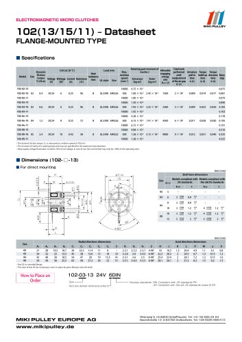 102, 112, CYT datasheets