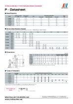 Speed change Pulleys P, AP, PL, PK, PF, L, U, T datasheets