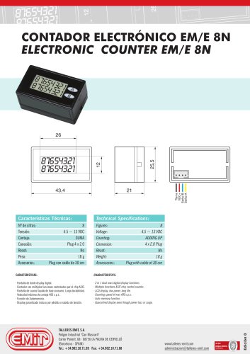 ELECTRONIC COUNTER EM/E 8N