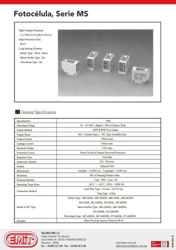 PHOTOCELLS MG2MX