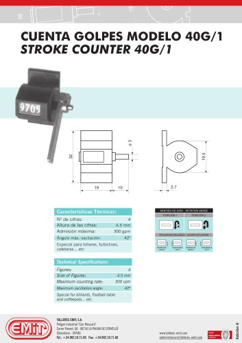 STROKE COUNTER 40G/1