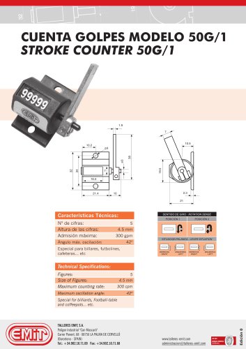 STROKE COUNTER 50G/1