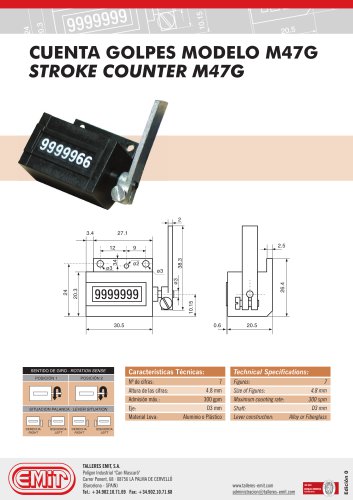 STROKE COUNTER M47G