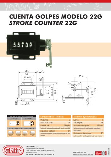 STROKE COUNTERS 22G