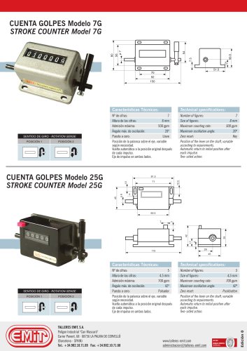 STROKE COUNTERS 25G