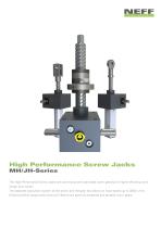 High Performance Screw Jack MH/JH-Series