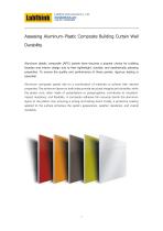 Assessing Aluminum-Plastic Composite Building Curtain Wall Durability