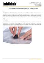 i-LEAKTEK 6600 Leak and Seal Strength Analyzer -Film Pakcage Test