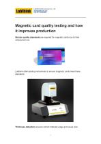 Magnetic card quality testing and how it improves production