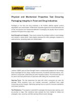 Physical and Mechanical Properties Test Ensuring Packaging Integrity in Food and Drug Industries