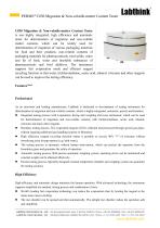 Tester for non-volatile contents of packaging materials for pharmaceuticals, total solids, water and fat of food