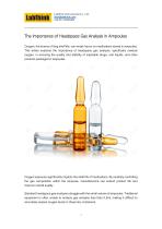 The Importance of Headspace Gas Analysis in Ampoules