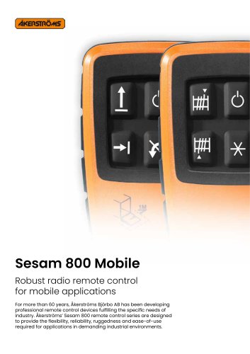 Sesam 800 mobile data sheet