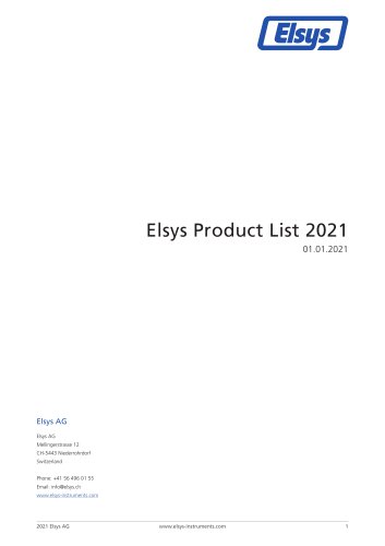 Elsys Product Overview