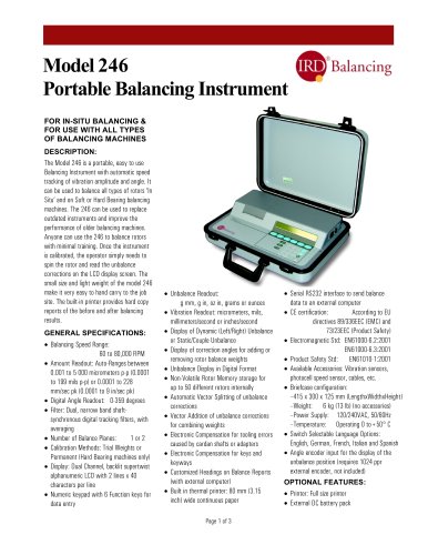 246 Balancing Instrument