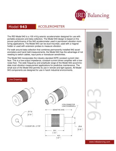 Model 943 ACCELEROMETER