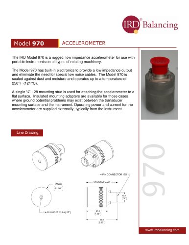 Model 970 ACCELEROMETER