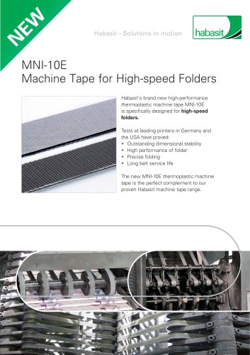 MNI-10E - Energy saving machine tape