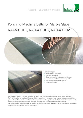 Polishing Machine Belts for Marble Slabs